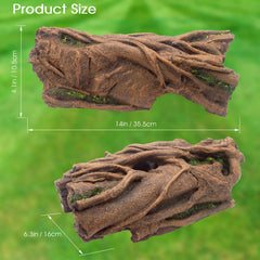 Hoeine eco-friendly resin basking platform provides a stable perch for reptiles.