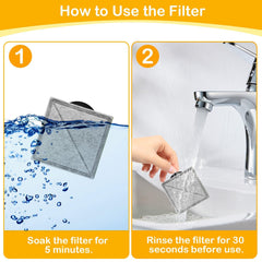 HOETEK replacement filter for Viva Pet Fountain supports fresh hydration for pets.