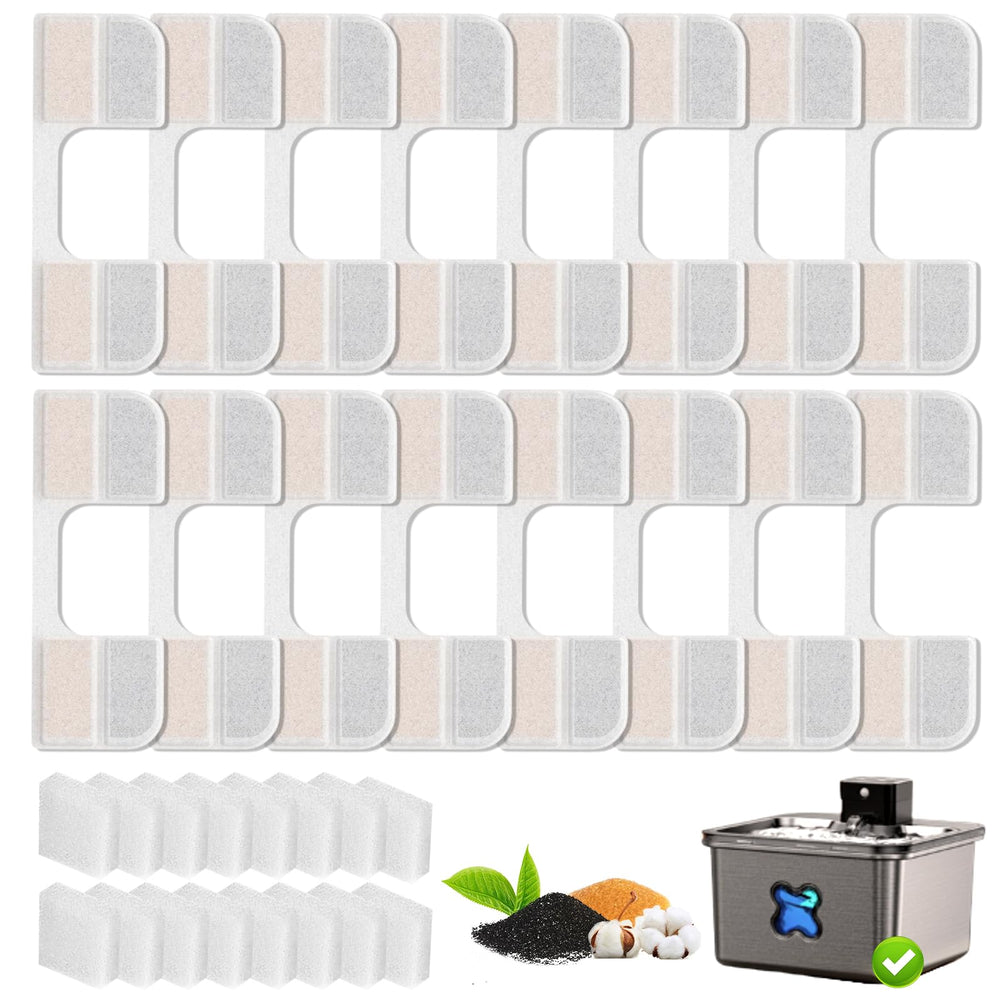HOETEK FEELNEEDY replacement filters and sponges package for easy upkeep.
