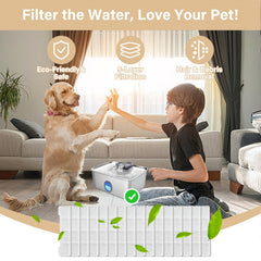 HOETEK filter element showing 6-layer media for debris reduction in the fountain