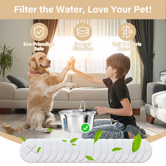 HOETEK Pawccoli 16 filters highlight robust filtration for debris-free drinking water.
