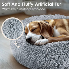 Hoewina 28in large dog bed side profile with raised edge support