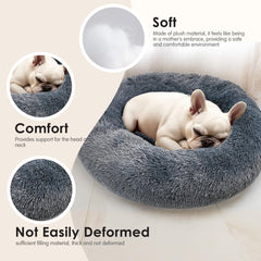 Hoewina donut bed waterproof anti-slip bottom highlights safety.