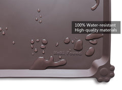 Hoki Found L silicone mat is dishwasher safe and travel friendly for busy households.