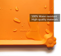 Hoki Found waterproof mat protects floors from spills and splashes.