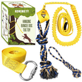 HOKINETY dog hanging bungee tug ball for interactive play and exercise