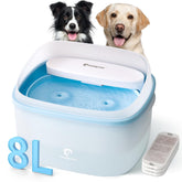 HOLAPAW dog water fountain with dual whirlpool flow for fresher water