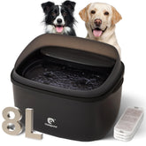 HOLAPAW dog fountain front view, 2.1 gal capacity for large dogs.