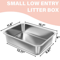 Holintan stainless steel litter box odor-control design resists odors.