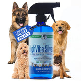 Holistic Pet Care colloidal silver bottle pour for gentle wound care in pets.