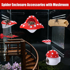 Hollima 9P 3D Jumping Spider climbing net bridge encourages exploration and natural movement in terrarium.