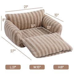 Detachable PP cotton cushion from Hollypet bed simplifies washing after messes.