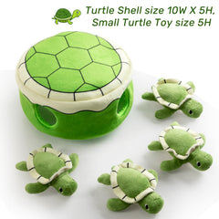 Hollypet Squeaky Dog Toy small turtle invites curious exploration and gentle chewing.