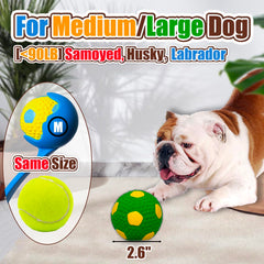 HOLYSTEED squeaky ball closeup with textured surface for gum massage during chewing