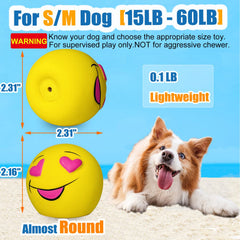 HOLYSTEED medium balls squeak action demonstrates easy squeak fun during play.