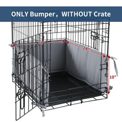 Hombys soft crate padding with 10-inch height cushions your dog.