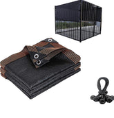 HomeABC dog kennel shade cover 10x10ft blocks sunlight for cooler outdoor play.