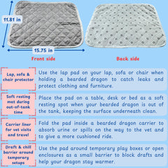 Homedy Crafts bearded dragon diaper tail-hole design reduces rubbing during handling