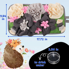 Homedy Crafts foraging mat hedgehog mealtime slow-down, encouraging mindful bites