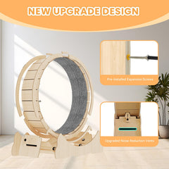 Homegroove Cat Exercise Wheel assembly guide illustrating quick setup for busy households