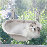 Homegroove cat window perch folded for compact storage and space saving.