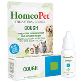 HomeoPet Cough bottle pour facilitates easy dosing for dogs and cats, offering gentle respiratory support.