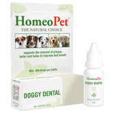 HomeoPet Doggy Dental bottle 15ml for easy natural oral care.