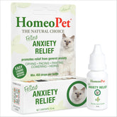HomeoPet Feline Anxiety Relief drops ready to ease cat stress.