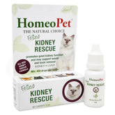 HomeoPet Kidney Rescue bottle pour shows gentle kidney support for cats