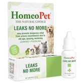 HomeoPet Leaks No More bottle pour for easy pet dosing.