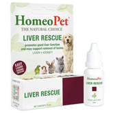 HomeoPet Liver Rescue bottle front view supports liver health in pets.