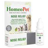 HomeoPet Nose Relief bottle pour shows easy pet dosing