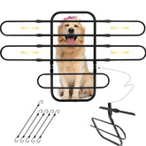 HOMEPEDIA universal-fit-dog-barrier with adjustable width for a snug car fit.