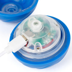 Hometop ZoomieBall LED lights glow during play for extra visibility.