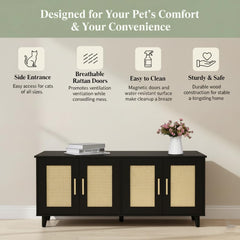 Homhedy wooden pet house doubles as a stylish end table for living spaces