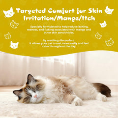 Homibabis cat skin supplement drops highlight convenient daily dosing for skin hydration