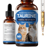 Homibabis taurine liquid drops in a bottle for cats, easy daily dosing.