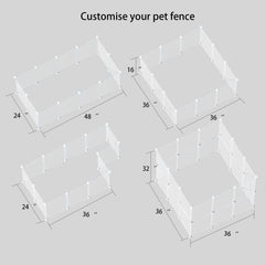 HOMICKER Pet Playpen height options highlight customizable enclosure to prevent escapes