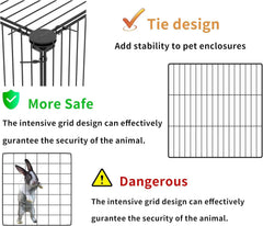 HOMIDEC Pet PlayPen with ABS connectors for sturdy construction.