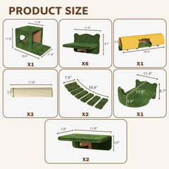 Homiflex plush fabric provides a cozy perch on the wall-mounted unit.
