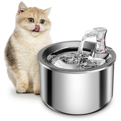Homtyler cat water fountain assembled showing compact design for multi-pet homes.