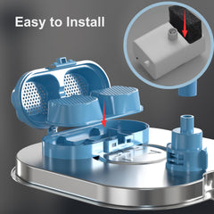 Homtyler LED night light indicates water status for nighttime use