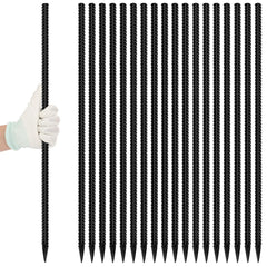 Homwin 24-inch straight rebar stake pack for sturdy garden anchoring.