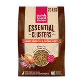 The Honest Kitchen Essential Clusters bag front shows beef and chicken protein for adult dogs.