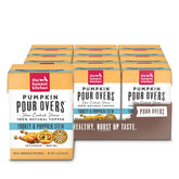 The Honest Kitchen Pumpkin Pour Overs Turkey Stew in a bowl, a wholesome topper for dogs.