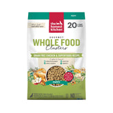 The Honest Kitchen puppy grain-free chicken dry dog food bag shows grain-free puppy nutrition.