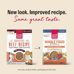 Close-up of bite-sized beef clusters for small dogs from The Honest Kitchen