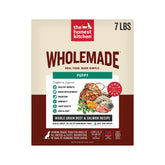 The Honest Kitchen Wholemade puppy bag closeup showing real ingredients for a balanced meal.