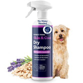 Honest Paws Dog Dry Shampoo waterless spray for quick, stress-free grooming.