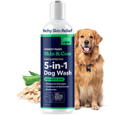 Honest Paws dog shampoo bottle pour for easy dispensing during bath time.